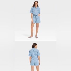 Women’s denim romper